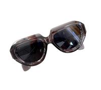 Générique Lunettes de soleil polygonales, monture ronde unique, accessoire élégant, résistant rayures, pour la mode quotidienne, monture ronde