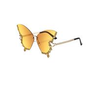 Générique Lunettes de soleil strass de mode pour les femmes en été de protection solaire et de protection UV (jaune)