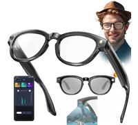 Générique Lunettes Intelligentes avec Caméra Photochromique, Lunettes De Soleil IA avec Caméra HD 2MP Et Haut-Parleur Bluetooth Intégré, Lunettes Vidéo pour Activités De Plein Air Et Voyages