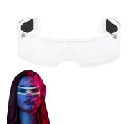 Générique Lunettes Lumineuses | Lunettes À Éclairage LED,Accessoires Photo Originales Pour Halloween Fêtes Festivals Célébrations et Concerts