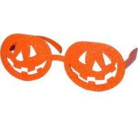 Generique - Lunettes Orange Citrouille Adulte Halloween