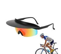 Générique Lunettes pour Cyclisme,Lunettes De Protection À Large Visière - Verres Miroir Protecteurs, De Sport Élégantes Pour Vélos Randonnée Camping Pêche Conduite Randonnée