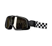Générique Lunettes rétro moto VTT cyclisme ski, protection coupe-vent anti-sable, compatibles casque 3/4, style vintage, sport extérieur, confort et visibilité optimale pour conduite