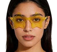 Générique Lunettes Star pour Femmes - Lunettes de Soleil Sans Monture, de mode pour la plage,Hommes, Soirées, Festivals, Quotidien, Halloween, Concerts, Vacances, Plage, Piscine, Noël