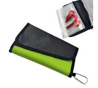 Générique Lure Bag, Hard Cover Fishing Lure Organizer, 8.66x5.12x7.09 inches, Waterproof Carry Pouch Clear Pockets, Compact Wrap Wallet for, Snell Rigs, Jigs, and Baits (Multicolor)