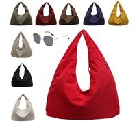 Générique Lush Bag,Slouchy Tote Bags Men Women Large Shoulder Bags for Travel Commute,Waterproof,Large Capacity (red)