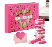Générique Lust Tower Couples Games | Valentine Tumbling Towerr Stacking Blocks | Fun Romantic Building Toy for Date Night Valentines Wedding Bedroom Relationship Intimacy Home Party Drinking