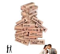 Générique Lust Tower, Jeu de Blocs pour Adultes, 48Pcs Super Naughty Block Tower Game, Jeu pour Couples et Activités pour la Saint-Valentin, pour Adultes Night Party Game (1pcs)