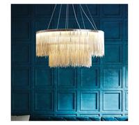 Générique Lustre d'art postmoderne haut de gamme simple et créatif for salon, lampe luxe à pampilles for salle manger chambre coucher(D80x50xH30cm)