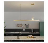Générique Lustre de restaurant design original moderne minimaliste lampe en cristal luxe éclairage bureau longue table à manger nordique lampes(A-L120CM-gold)