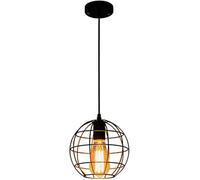 Générique Lustre de style industriel rétro, petite suspension dans une cage en fer personnalisée, métal creux, Luminaires intérieur