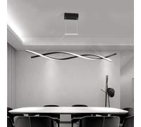 Générique Lustre LED plafonnier à intensité variable avec télécommande design de lampe suspendue compatible îlot cuisine, bar, café, salle manger, table salon,lampe suspendue