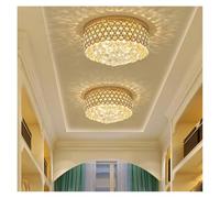 Générique Lustre, Light Luxury Crystal Ball Entry Hallway Aisle Modern Minimalist Bedroom Dining Room Round Gold Ceiling(Change,40cm)