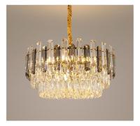 Générique Lustre, Lustres en cristal de luxe, éclairage intérieur villa for salon, suspensions LED, luminaires décoratifs(Warm light 3000k,D75cm B)