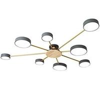 Générique Lustre minimaliste moderne LED plafonnier salon personnalité Macaron Plus éclairage en fer,Chandelier