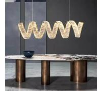Générique Lustre, Modern dine dining room Pendant lights indoor lighting Ceiling lamp hanging light led Chandeliers for living lightin(1ring 100cm,Remote)