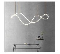 Générique Lustre, Modern Long Hose LED Chandelier Adjustable Suspension Pendant Light for Dining Table Kitchen Island Bar Restaurant(Warm,150 cm B)