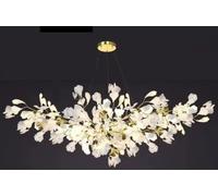 Générique Lustre moderne, Ginkgo Feuille Restaurant Lustre Lumière Créative De Luxe Designer Art Bar Lampe de Bureau Nordique Postmoderne Minimaliste Branche(3 lights,L150CM_CERAMICS)