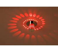 Générique Lustre Moderne, LED Wall Lights Modern Simple Spiral Applique de Plafond coloré Lampe à l'intérieur 3W AC110V 220V pour KTV Bar Couloir Salon(Red,Wall Mounted)
