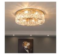 Générique Lustre moderne, Luminaires suspendus de luxe à LED en cristal for plafond, éclairage d'intérieur for salon, salle manger et chambre coucher(D50cm Gold,Neutral light 4000k)