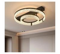 Générique Lustre moderne, Modern dine dining room Pendant lights indoor lighting Ceiling lamp hanging light led Chandeliers for living lightin(Black 50cm,Dimmable)