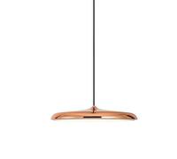 Générique Lustre Moderne, Pendentif en Fer forgé, OVNI Lampe Suspendue à LED, Lustre de Plafond d'ombrage, Forme de Couvercle Parapluie, Convient au Corridor Grenier Rural manoir Villa Hostel(Red)