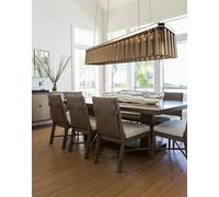 Générique Lustre moderne, Plafonnier suspendu en verre ambré post-moderne, luminaire décoratif de plafond, idéal for une Table à manger, cuisine ou île, Lmaps(L80cm,Natural light)