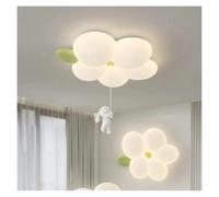 Générique Lustre, Plafonniers LED à fleurs romantiques avec lapin suspendu, appliques en PE blanc, plafonnier for chambre, décoration de for fille et garçon(B,Remote)