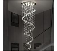 Générique Lustres à LED, grands lustres en cristal spirale K9 modernes for salon, luminaire compatible avec escalier, lampe d'escalier, vitrine, chambre coucher. Hall,lustres