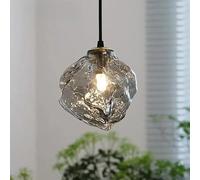 Générique Lustres, Lampe Suspendue En Verre Au Design Minimaliste Moderne, Éclairage Créatif Lave, Idéal For Un Porche, Lustre De Luxe(Gray color,White light)