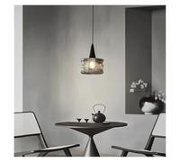 Générique Lustres, Modern dine dining room Pendant lights indoor lighting Ceiling lamp hanging light led Chandeliers for living lightin(Black 1head,Remote)
