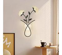 Générique Lustres, Modern Minimalism Flowers Acrylic Led Wall Lamp Bedroom Bedside Living Room Decoration Sofa Atmosphere Night Lights(G)