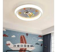 Générique Lustres, Plafonnier LED circulaire minimaliste moderne, éclairage créatif au Design de lapin, décor Style nordique for pépinière(Blue-D50cm,Dimmable)