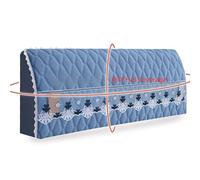 Générique Luxurious Velvet Stretch Headboard Protector Quilted Washable Sofa Cover with Storage Bag, Universal Fit for Bedroom Decor and Furniture Care(Purple,200cm)