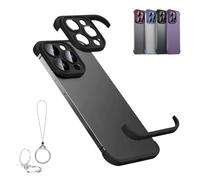 Générique Luxury Corner Edge Pad Lens Protector for iPhone Series, Slim Shockproof Thin Lens Protection Case for iphone 16/15/14/13/12 Pro Max (for iPhone 13,Black)