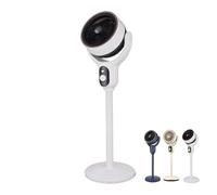 Générique Luxvalu Fan, Coldblast Adjustable Fan, Portable Rechargeable Usb Table Fans, 3 Speeds, 12h Timer, 3 in 1 Pedestal & Tabletop Fans, Suitable For Home Office (White)