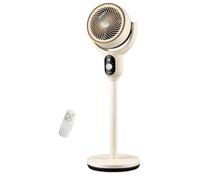 Générique Luxvalu Fan, Coldblast Adjustable Fan, Portable Rechargeable Usb Table Fans, Air Circulation Fans for home or office (With remote control beige)