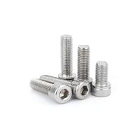 Générique M4 M5 M6 M8 M10 M12 filetage à gauche vis à six pans creux filetage inversé tête de coupe boulons à douille hexagonale 304 acier inoxydable DIN912(M4x30mm-5pcs)