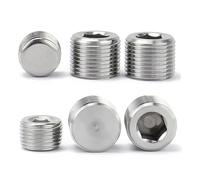 Générique M5 M6 M8 M10 M12 M14 M16 M18 M20 M22 M24-M42 Metric Fine External Thread 304SS Inner Hexagon Socket Allen Head Bolt End Cap Plug(5Pieces M14x1.5)