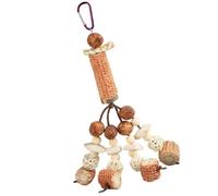 Générique Mâcher pour Perruches Calopsittes en Cage, Boule de Rotin en Épi de Maïs Crochet Mobile, Sûr à Mâcher pour Oiseaux Domestiques