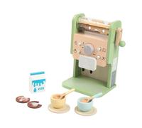 Générique Machine à Café en Bois pour Enfants, Accessoires de Cuisine à Manivelle pour Tout-Petits, éducatif, Robuste, Manuel Fluide avec Effets Sonores