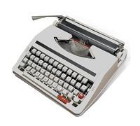 Générique Machine à écrire Manuelle rétro à l'ancienne, Machines à écrire pour écrivains, Bureau Portable Vintage mécanique pour la Maison/Le Bureau/la Salle d'étude,Blanc