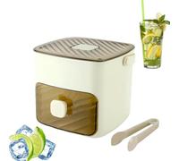 Générique Machine à glaçons à Pression, 48 Compartiments, Bac À Glaçons Pour Congélateur Avec Récipient, avec poignée à dégagement Rapide, réutilisable pour café, Cocktails et jus