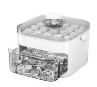 Générique Machine À Glaçons Pression Facile Bac À Glaçons Portable pour Congélateur DIY Whisky Cocktails Café 15x9.5cm PP 50 Compartiments Antiadhésif Démoulage Facile pour Whisky Sodas Jus