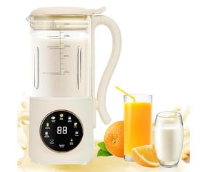 Générique Machine à Lait de soja Automatique à 16 Lames, Machine à Lait à écrou de 47 oz avec Nettoyage Automatique, minuterie à Retard 24H, Garde-Chaud, Corps en Verre pour Lait d'avoine