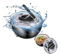 Générique Machine à Laver Et Sécher Les Légumes, égouttoir à Filtre à Double Couche De Grande Capacité, Déshydratation Rapide De Type Poussoir, Base en Silicone Antidérapante