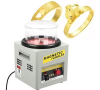 Générique Machine À Polir Magnétique 600 Grammes, Polisseuse Tambour Bijoux 2000 RPM, Timer 1-60 Minutes, Rotation Unique, avec Couvercle, Idéale pour Métaux (220v)
