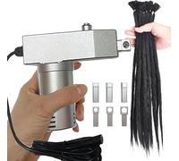 Générique Machine à Tresser Dreadlocks Électrique Portable - Crochet à Locks Automatique pour Dreadlocks Instantanés, Machine à Tresse pour Cheveux Humains et Synthétiques (6-16mm)