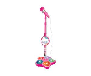 Générique Machine de karaoké pour avec Support, Microphone pour, lumières de scène Clignotantes, lumières de scène LED Portables, Haut-Parleur, Jouet pour Noëls, Enregistrement de Podcast