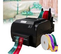 Générique Machine d'impression de Ruban de Satin personnalisée avec Support, imprimant Texte, Motifs et Logos, Prend en Charge Plus de 50 Langues